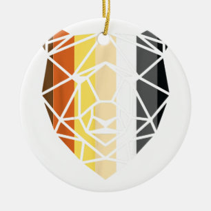 LGBT Papa Mannen Gay Pride Month - Geometrische Ga Keramisch Ornament