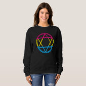 Lgbt Pentagram Goat Gothic Pansexual Trui (Voorkant volledig)