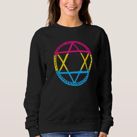 Lgbt Pentagram Goat Gothic Pansexual Trui (Voorkant)