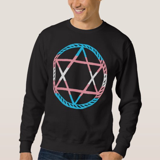 Lgbt Pentagram Goat Gothic Transgender Trui (Voorkant)