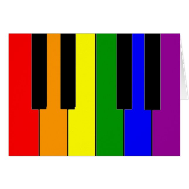 LGBT Piano Keys (Voorkant Horizontaal)