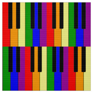 LGBT Piano Keys Stof