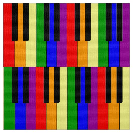 LGBT Piano Keys Stof (Swatch)