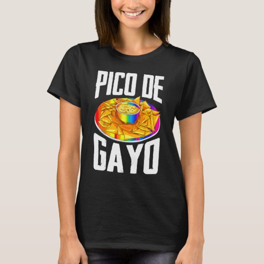 LGBT Pico de Gayo Gay Pride Gay Rainbow 1 T-shirt (Voorkant)