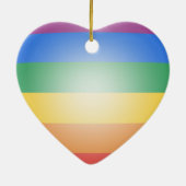 LGBT PRIDE 3D KLEUREN KERAMISCH ORNAMENT (Achterkant)