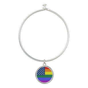 LGBT Pride Amerikaanse vlag met sterren Bangle Armbandje