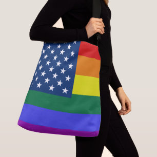 LGBT Pride Amerikaanse vlag met sterren Crossbody Tas