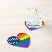 LGBT Pride Amerikaanse vlag met sterren Kartonnen Onderzetters (Insitu)