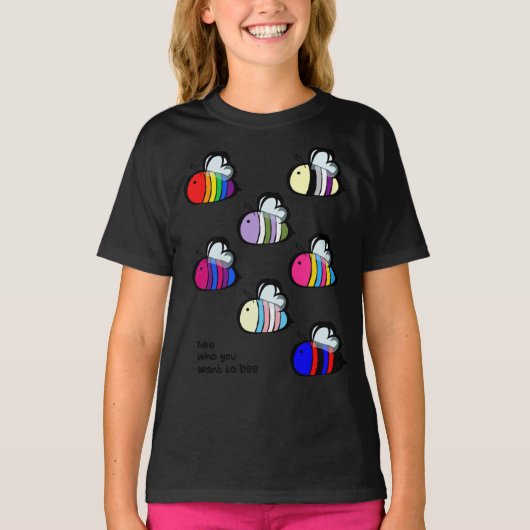 LGBT Pride Bee Swarm Essential T-Shirt (Voorkant)