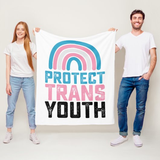 LGBT Pride Bescherm Trans Transgender Jongeren Kin Fleece Deken (In situ)