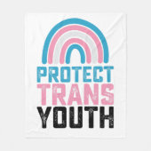 LGBT Pride Bescherm Trans Transgender Jongeren Kin Fleece Deken (Voorkant)