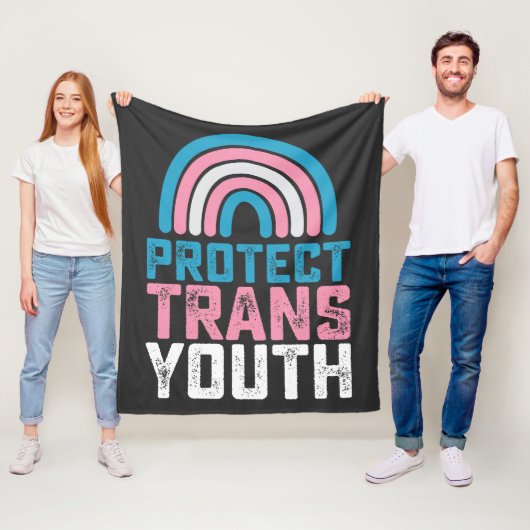 LGBT Pride Bescherm Trans Transgender Jongeren Kin Fleece Deken (In situ)