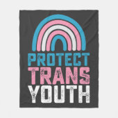 LGBT Pride Bescherm Trans Transgender Jongeren Kin Fleece Deken (Voorkant)