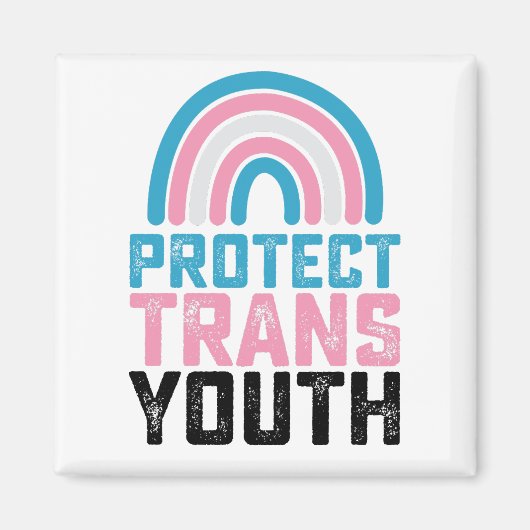 LGBT Pride Bescherm Trans Transgender Jongeren Kin Magneet (Voorkant)