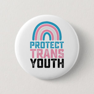 LGBT Pride Bescherm Trans Transgender Jongeren Kin Ronde Button 5,7 Cm