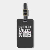 LGBT Pride beschermt Queer Kinderen Bagagelabel (Voorkant verticaal)