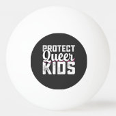 LGBT Pride beschermt Queer Kinderen Pingpongbal (Voorkant)
