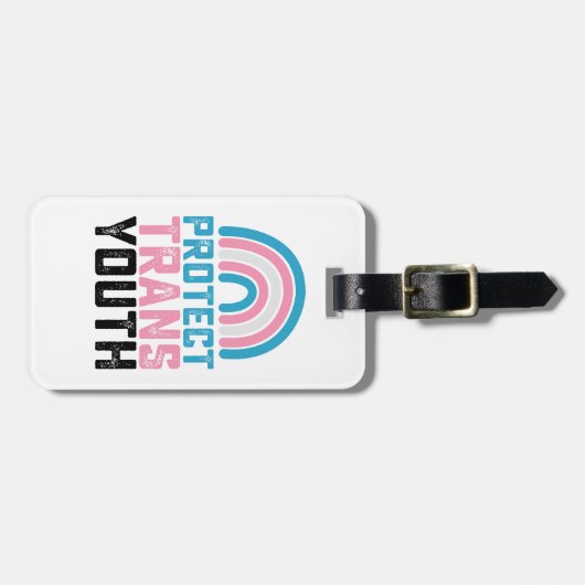 LGBT Pride beschermt transgender Kinderen Bagagelabel (Voorkant horizontaal)