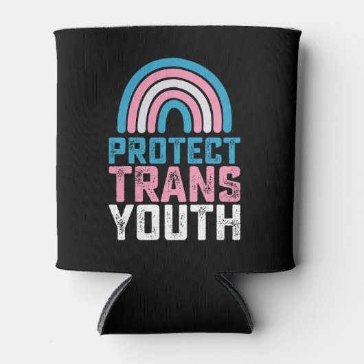 LGBT Pride beschermt transgender Kinderen Blikjeskoeler (Voorkant)