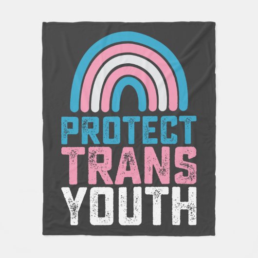 LGBT Pride beschermt transgender Kinderen Fleece Deken (Voorkant)