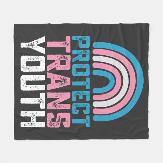 LGBT Pride beschermt transgender Kinderen Fleece Deken (Voorkant (Horizontaal))