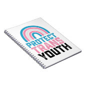 LGBT Pride beschermt transgender Kinderen Notitieboek (Rechterzijde)