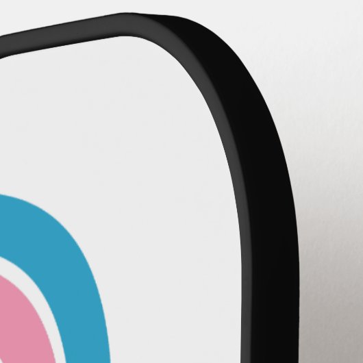 LGBT Pride beschermt transgender Kinderen Pickleball Paddle (Links Detail)