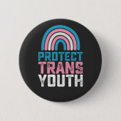 LGBT Pride beschermt transgender Kinderen Ronde Button 5,7 Cm (Voorkant)