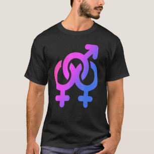 Lgbt Pride Bisexual Symbol Art Lgbtq Support Equal T-shirt
