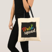LGBT Pride Bride Squad Weddenschap Gay Lesbian Rai Tote Bag (Voorkant (product))