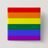 LGBT Pride Button (Square) (Voorkant)