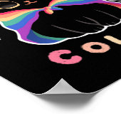 LGBT Pride Cat - Kawaii Rainbow Kat - Draag uw Poster (Hoek)