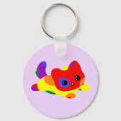 LGBT+ Pride Cat Sleutelhanger (Voorkant)