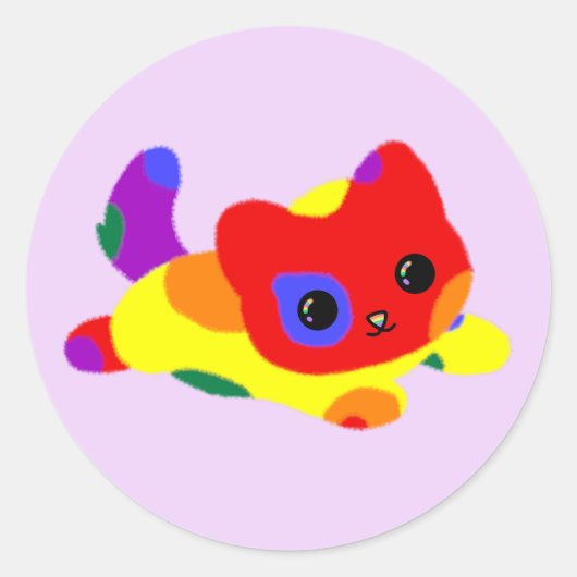 LGBT+ Pride Cat Stickers (Voorkant)