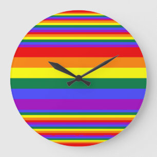 LGBT Pride Colors Grote Klok