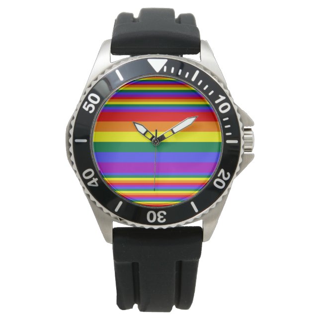 LGBT Pride Colors Horloge (Voorkant)