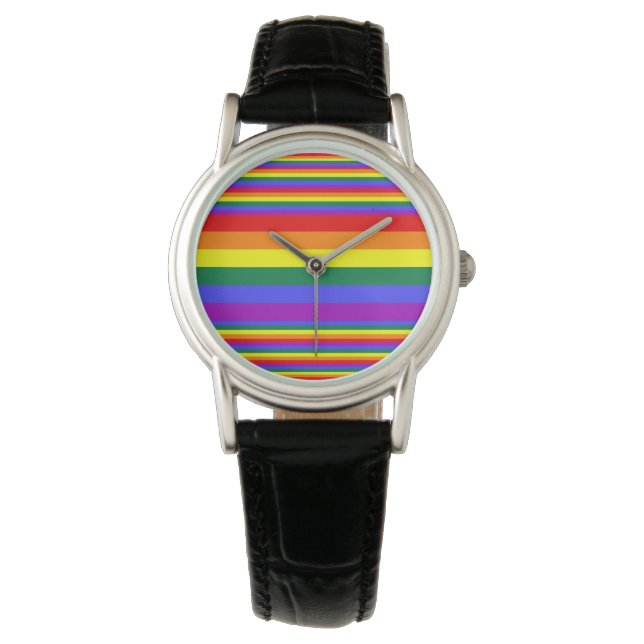 LGBT Pride Colors Horloge (Voorkant)