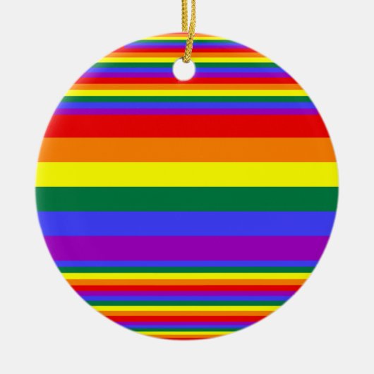 LGBT Pride Colors Keramisch Ornament (Voorkant)