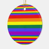 LGBT Pride Colors Keramisch Ornament (Links)