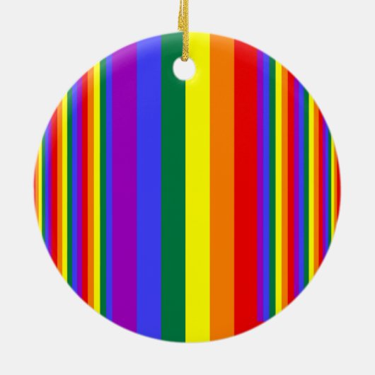 LGBT Pride Colors Keramisch Ornament (Achterkant)