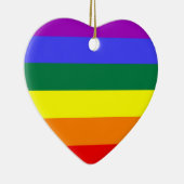 LGBT Pride Colors Keramisch Ornament (Rechts)