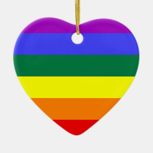 LGBT Pride Colors Keramisch Ornament (Voorkant)