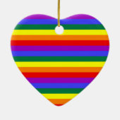 LGBT Pride Colors Keramisch Ornament (Achterkant)