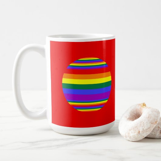 LGBT Pride Colors Koffiemok (Met donut)