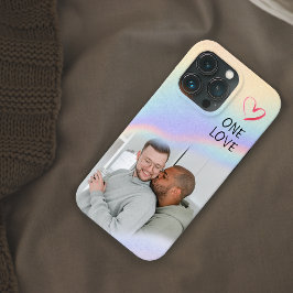 LGBT Pride Couple One Love Colorful Rainbow Foto Case-Mate iPhone Case