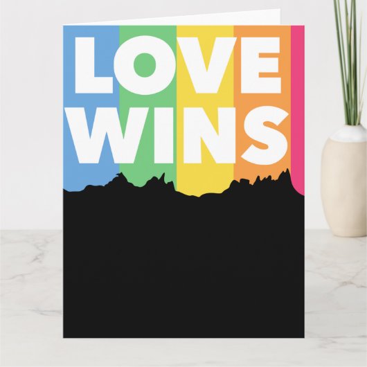 LGBT+pride. De liefde wint. Queer. Kaart (Voorkant)