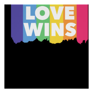 LGBT+pride. De liefde wint. Queer. Perfect Poster