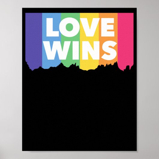 LGBT+pride. De liefde wint. Queer. Poster (Voorkant)