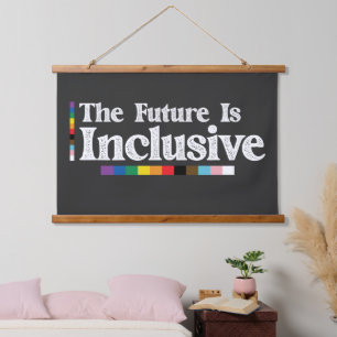 LGBT Pride De Toekomst Is Inclusief Homo Lesbisch Hangend Wandkleed