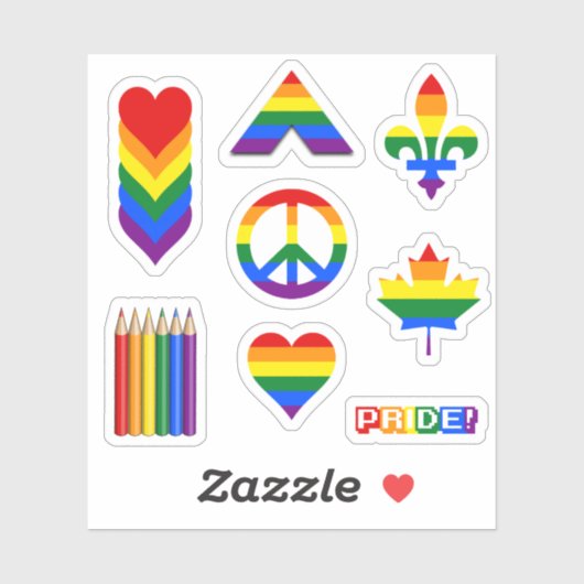 LGBT Pride Design II Sticker (Vel)